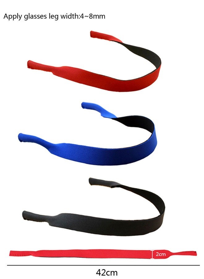 وهاواي 6 pcs Neoprene Eyeglasses Holder Strap, Non-slip Sports Sunglasses String Retainer, Eye Glasses Retainer Cord Chains Lanyards for Men Women Sports Outdoors Eyewear  - Image 2