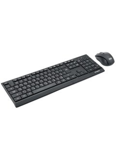 INFINIARC Wireless Keyboard and Mouse Combo, Full-size English/Arabic Keyboard, 104 Keys, 4 Buttons, USB, Windows 10/8/7/Vista/XP, PC/Laptop/Desktop  - Image 3