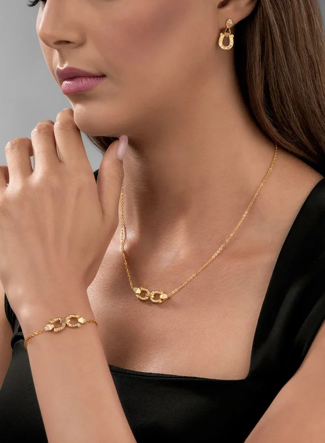 CERRUTI 1881 Gabriella Gold Plated Bracelet for Women with Crystals Charms