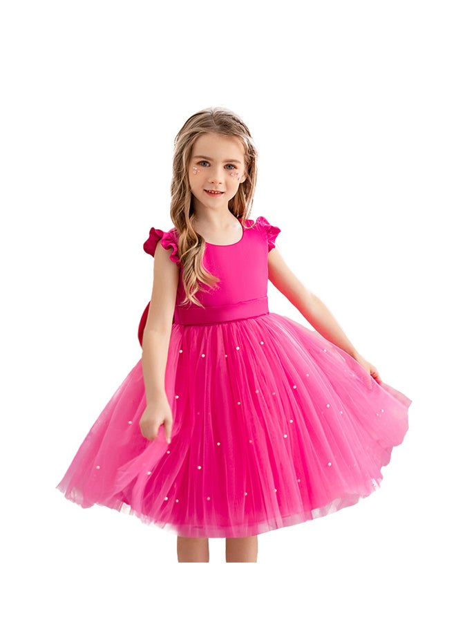 Girls Princess Puffy Dress Wedding Flower Girl Dress Children's Piano Performance costume Dress Host Costume Dress  - Image 1