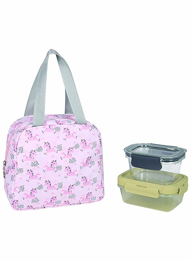 Home Pro Flower Lunch Bag & 2 Lunch Boxes  - Image 1