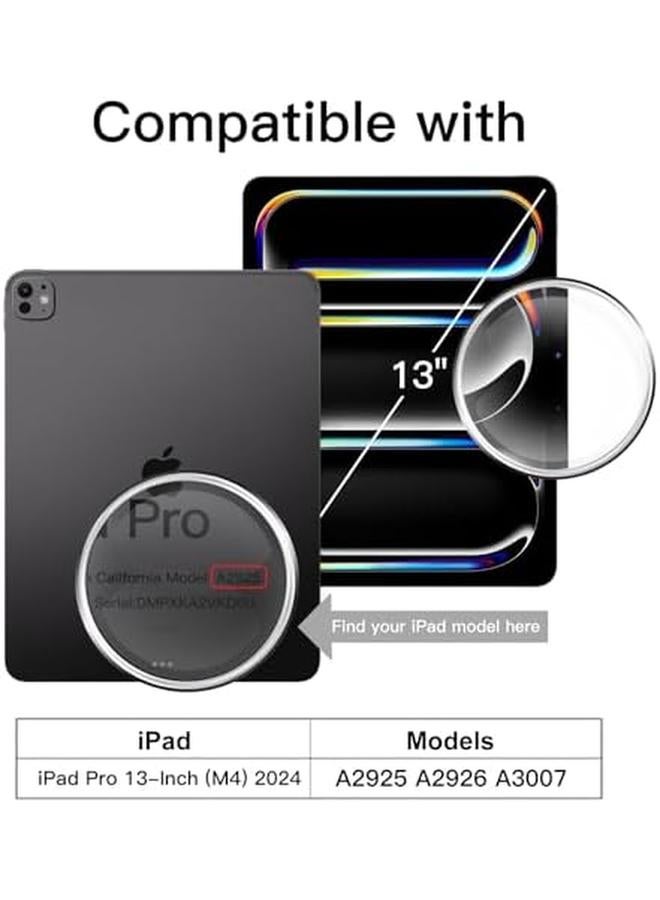 Jetech Rotating Case For Ipad Pro 13 Inch M4 2024 With Pencil Holder 360 Degree Rotation Protective Stand Cover Clear Back Auto Wake Sleep Space Gray - Image 2