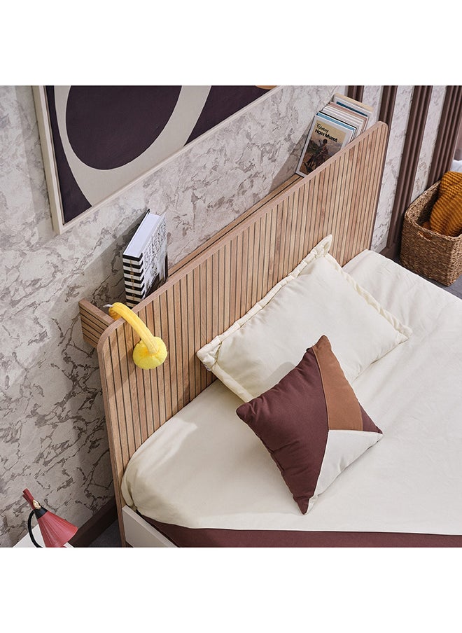 Home Box سرير بولو الذكي مزدوج مع مساحة تخزين في لوح الرأس 219.8 × 106 × 126 سم  - Image 5