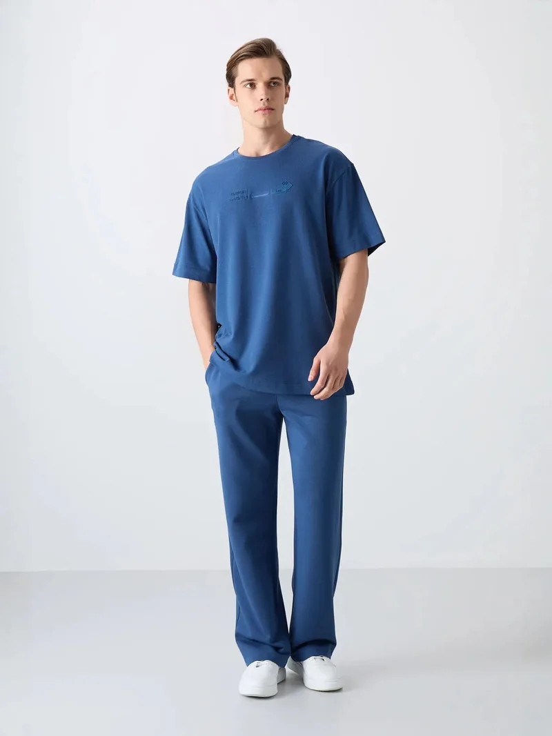 TOMMYLIFE TOMMY Oversized Logo Crew Neck T-Shirt
