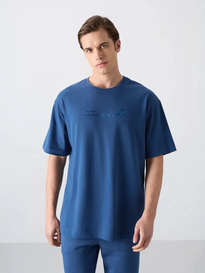 TOMMYLIFE TOMMY Oversized Logo Crew Neck T-Shirt