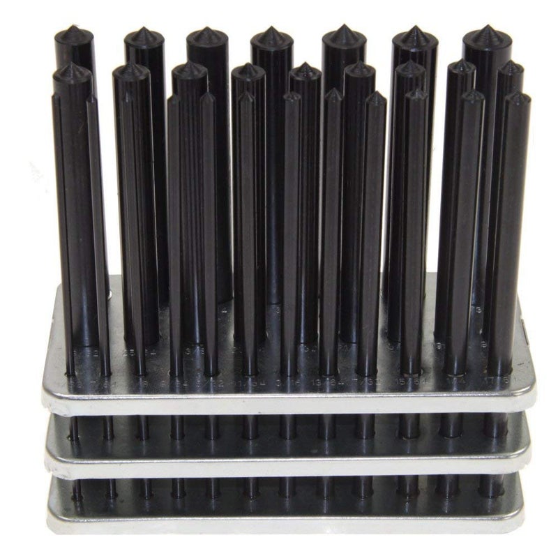 LLDSIMEX 28 Piece Transfer Punch Set 3/32"-1/2" by 64ths Plus 17/32" - Image 1