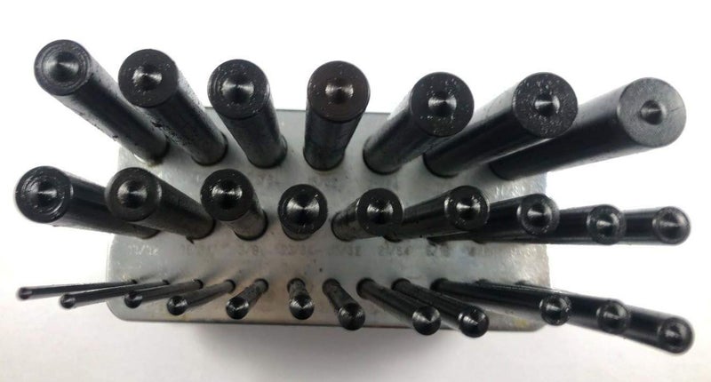 LLDSIMEX 28 Piece Transfer Punch Set 3/32"-1/2" by 64ths Plus 17/32" - Image 3