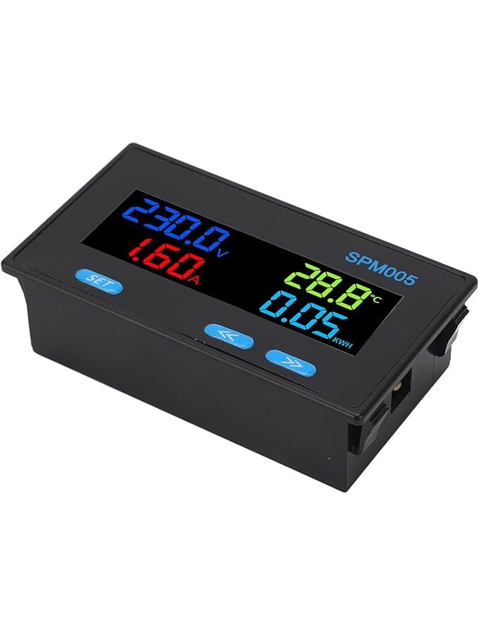 AC Digital Voltmeter Ammeter Panel 100A AC60 300V Compact LCD Display Multimeter - Image 1