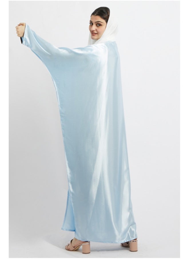 Evva Evva Luxury Saudi Abaya for Women – Elegant Open Front Modest Wear in Premium Fabric – Ideal for Ramadan, Eid, and Everyday Elegance  - Image 3