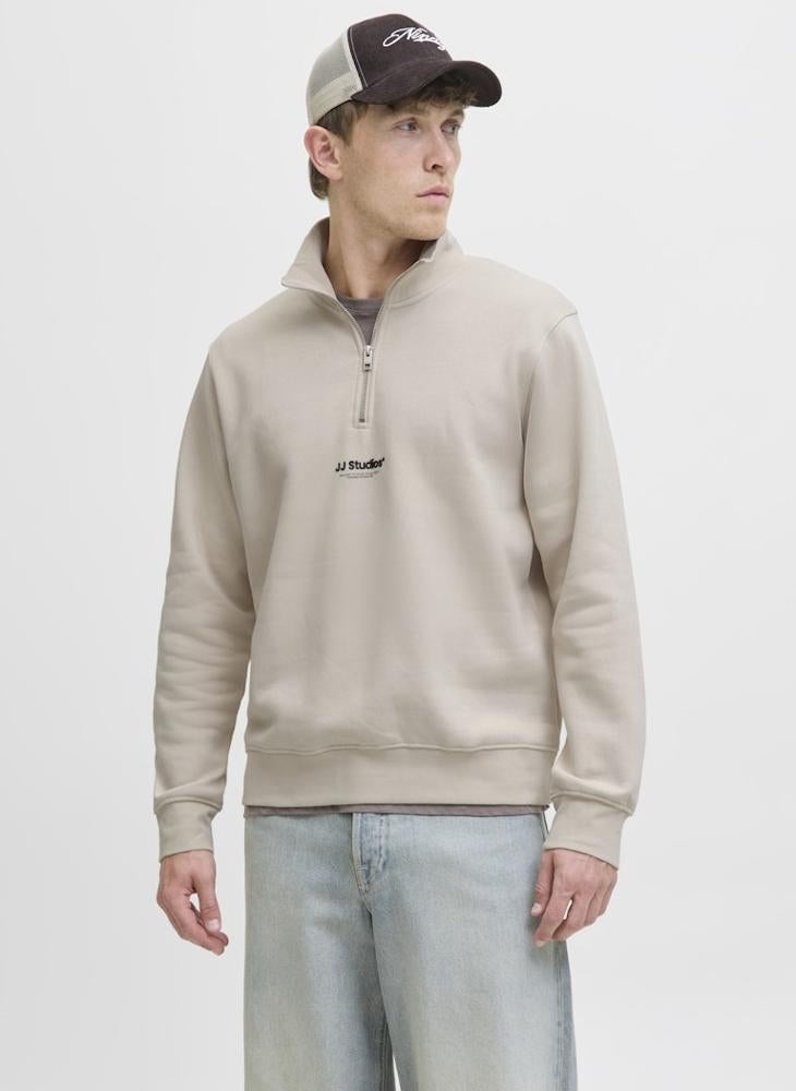 JACK & JONES Jjesoho Quarter Zip Sweatshirt  - Image 1
