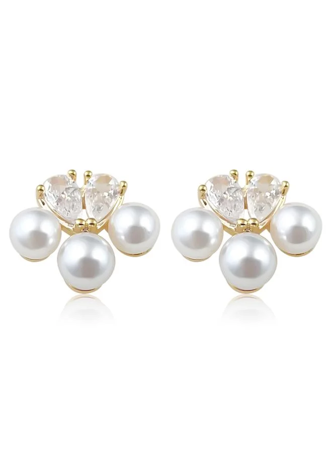Take Two  Faux Pearl Stud Earrings for Women | Best Price UAE