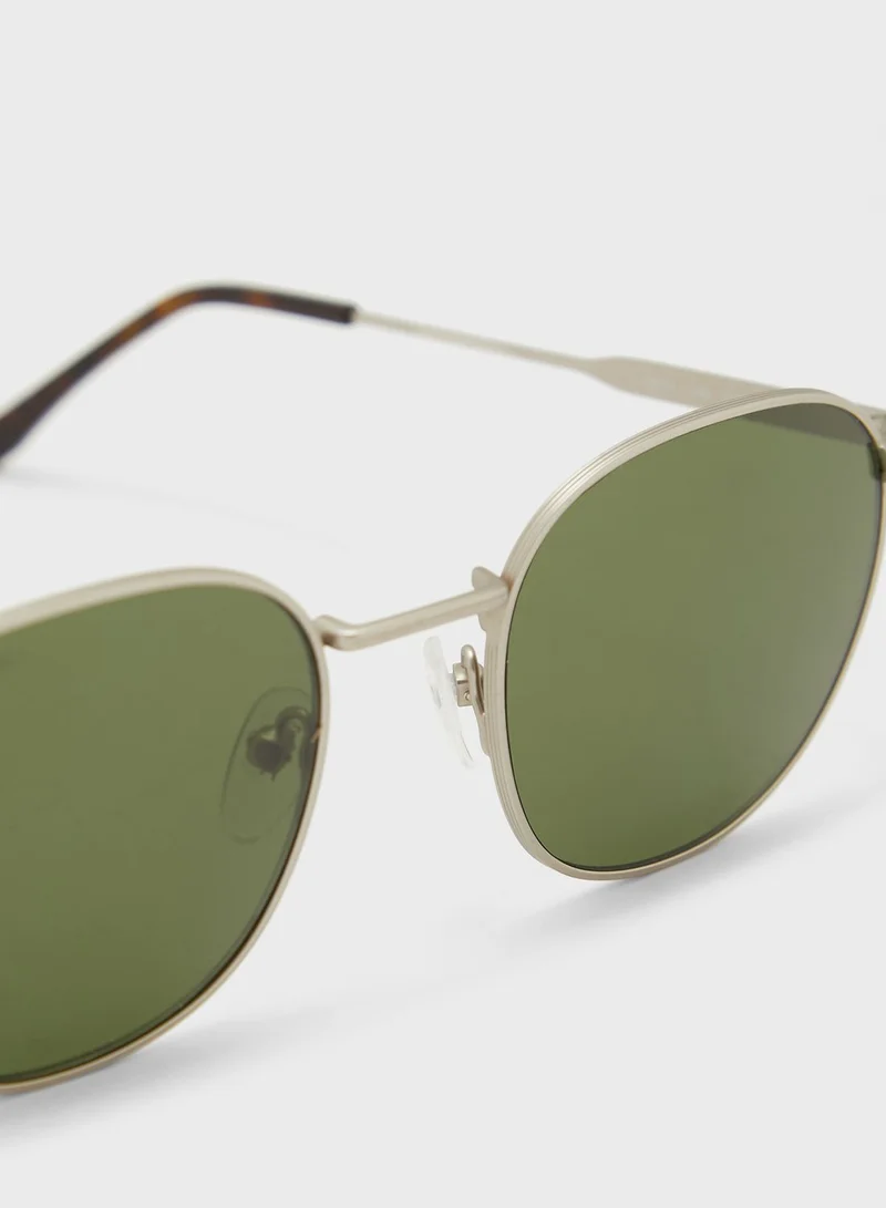 لاكوست نظارة شمسية بعدسات دائرية