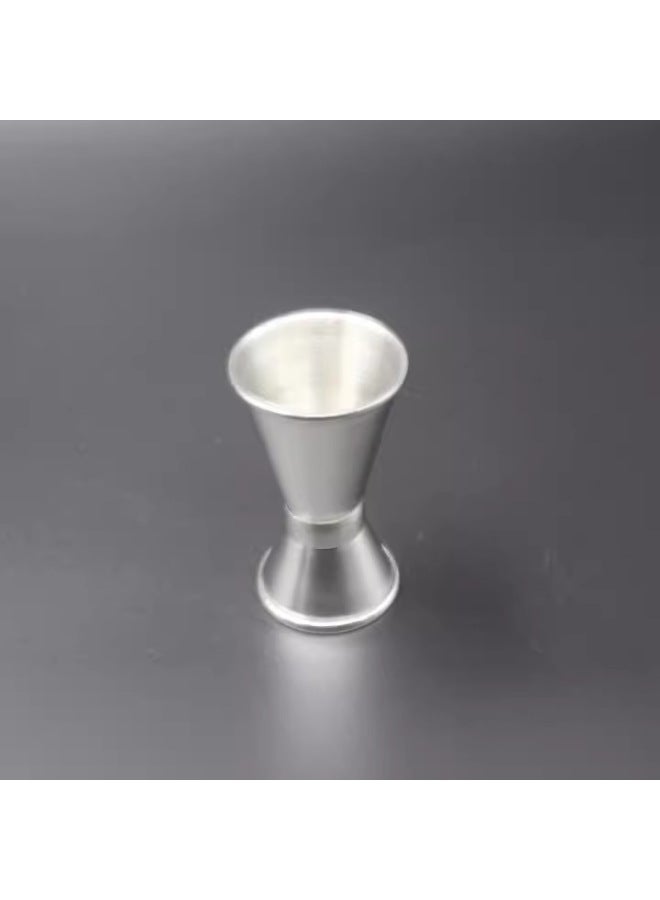 Measuring Cup Stainless Steel Measuring Cup Bar Measuring Cup Stainless Steel Double Head Measuring Cup Scale Measuring Cup Measuring Cup Wine Dispenser-Color:White-Capacity:15-30ml - Image 2