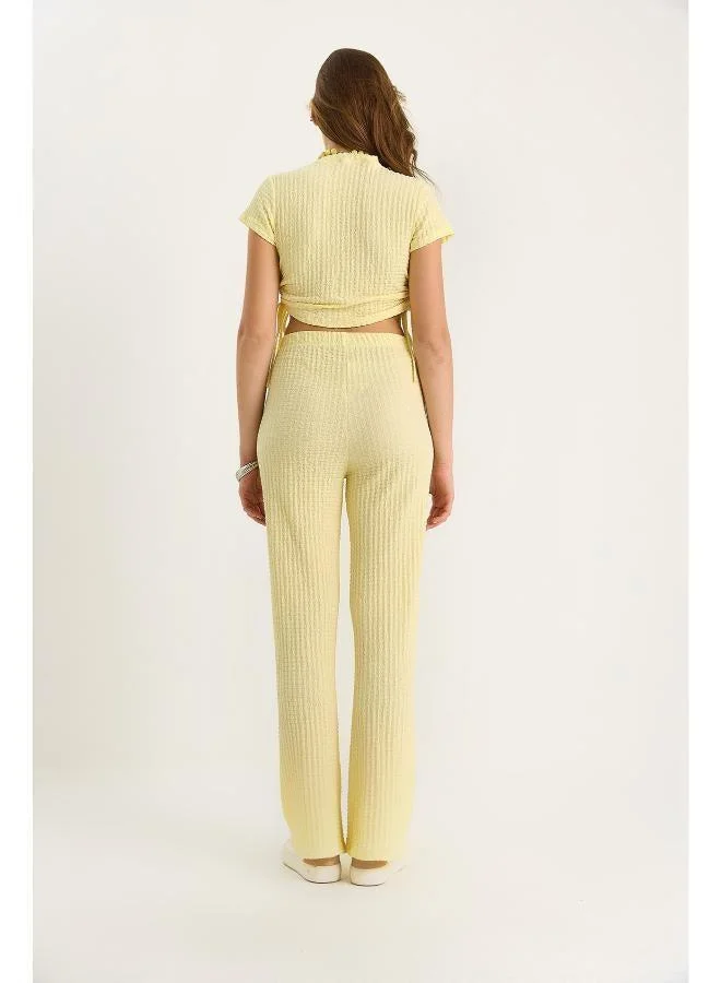 Ginger Fitted Top & Pant Coord Set