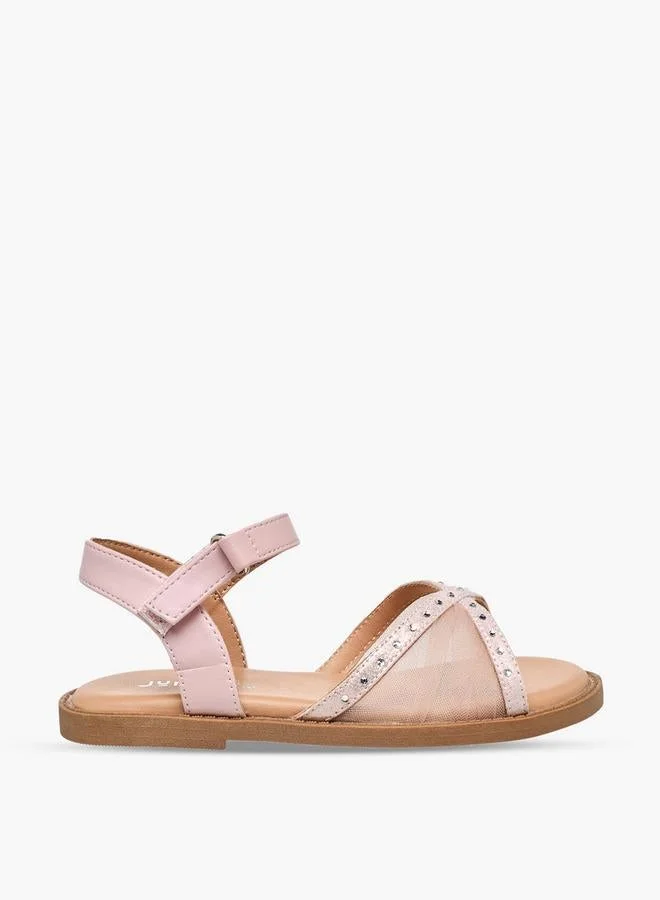 JUNIORS Girls Hook & Loop Sandals