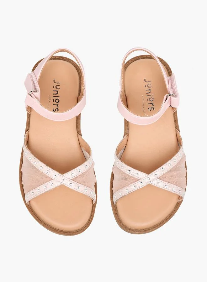 JUNIORS Girls Hook & Loop Sandals