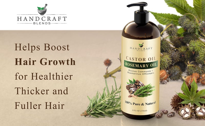 Handcraft Blends Organic Castor Oil 8 Fl Oz | 100% Pure and Natural | Premium Grade Carrier Oil | Hair, Eyelashes and Eyebrows | Hair and Body | Expeller-Pressed | Hexane-Free - Image 5