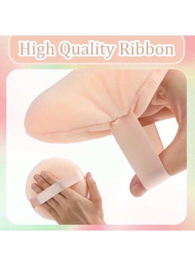 Large Velvet Powder Applicator – Ultra-Soft Sponge – Efficient Makeup Removal & Facial Cleansing Tool-Pink - Image 3