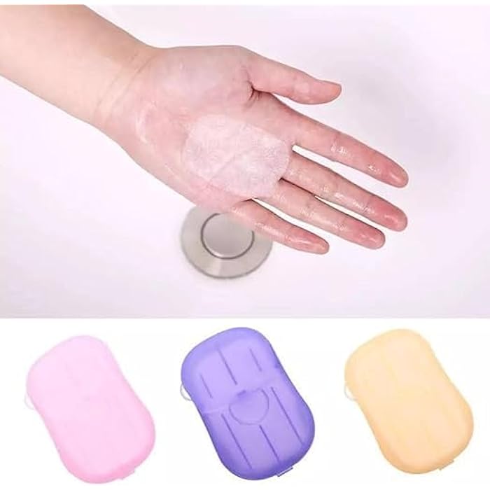 Portable Disposable Mini Paper Soap Box Disposable Small Soap Papers for Travel Camping Hand Washing 3pcs - Image 2