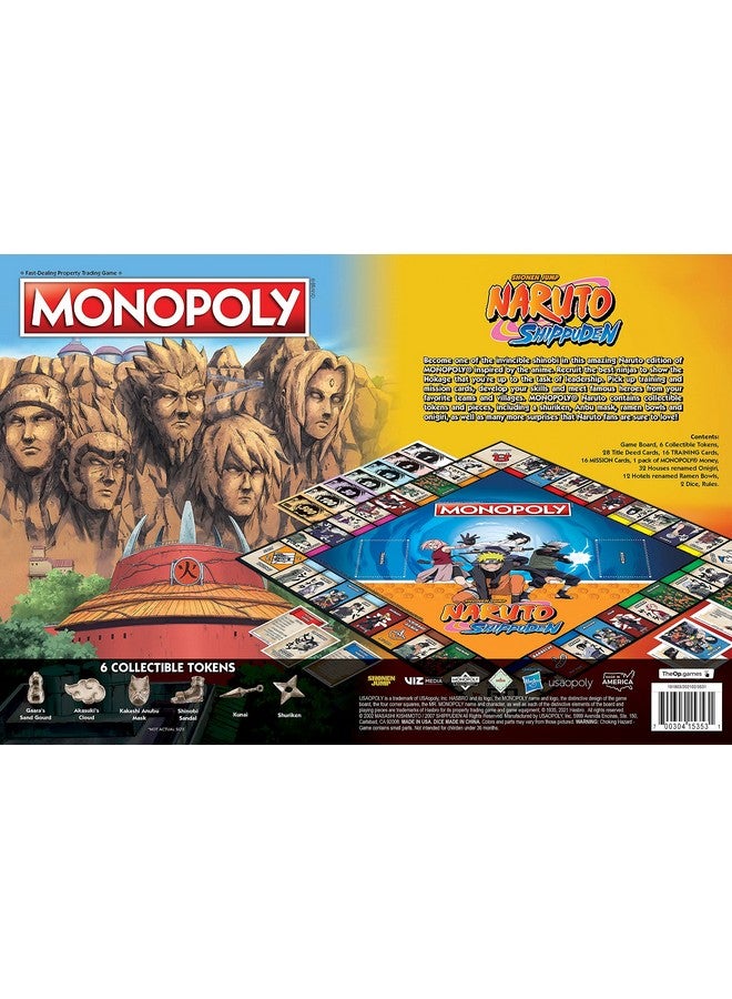 USAopoly مونوبولي: ناروتو | لعبة مونوبولي قابلة للجمع تتميز بسلسلة المانغا اليابانية | مواقع مألوفة ولحظات أيقونية من عرض الأنمي | 2-6 لاعبين - Image 5