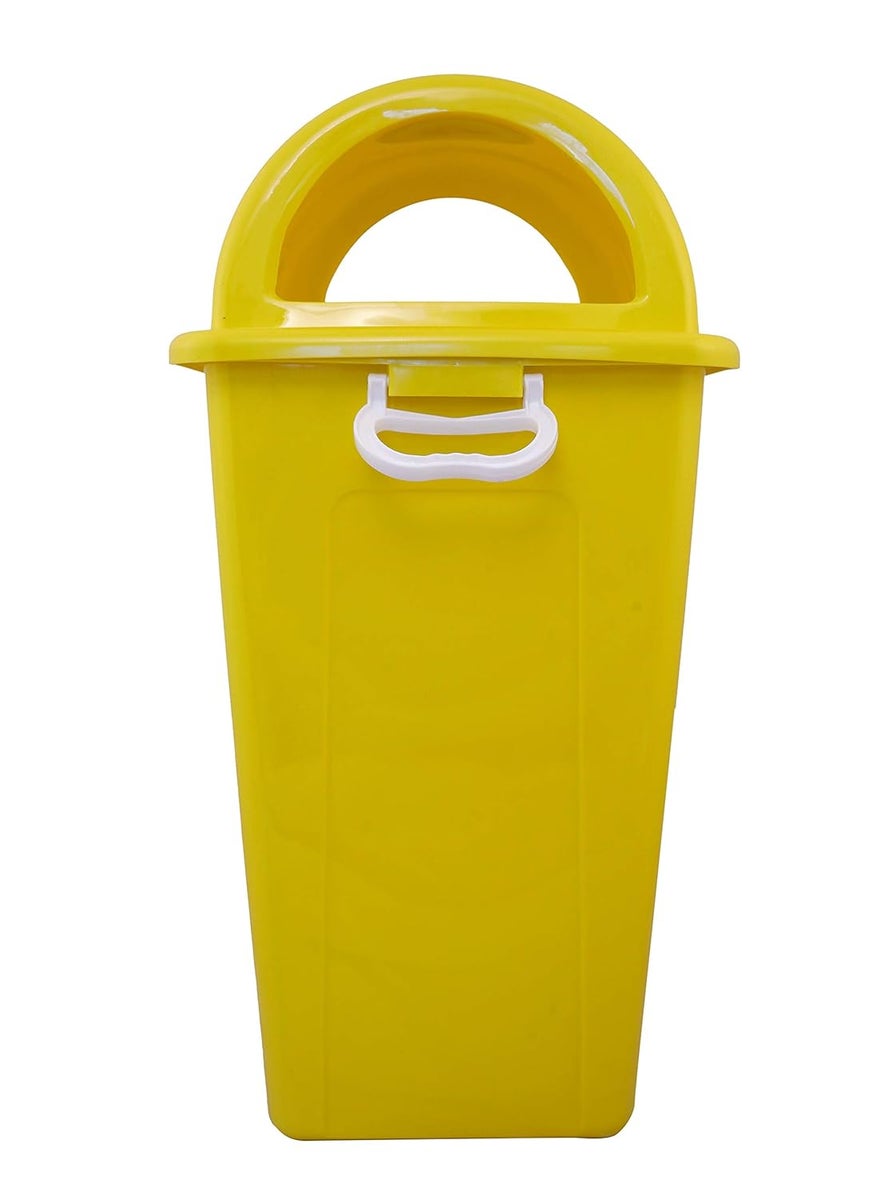 Regalo Regalo Garbage Waste Dustbin Heavy Duty with Handle Yellow 90ltr  - Image 3