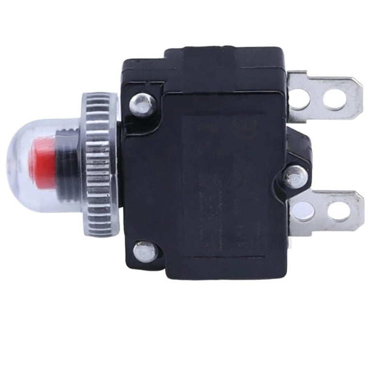 Thermal Overload Circuit Breaker 5A Red Push Button Reset Waterproof Cover CE Certified - Image 2
