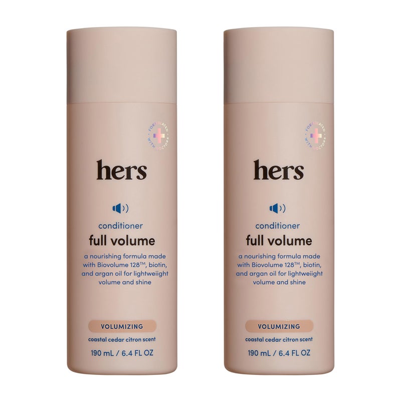 HIMS & HERS Hers Full Volume Conditioner 2 Pack - Volumizing Conditioner for Women - Citrus Spice - Women's Natural Conditioner - Moisturizes, Adds Shine & Bounce - 2 x 6.4 fl oz Bottles - Image 1