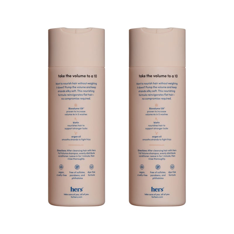 HIMS & HERS Hers Full Volume Conditioner 2 Pack - Volumizing Conditioner for Women - Citrus Spice - Women's Natural Conditioner - Moisturizes, Adds Shine & Bounce - 2 x 6.4 fl oz Bottles - Image 2