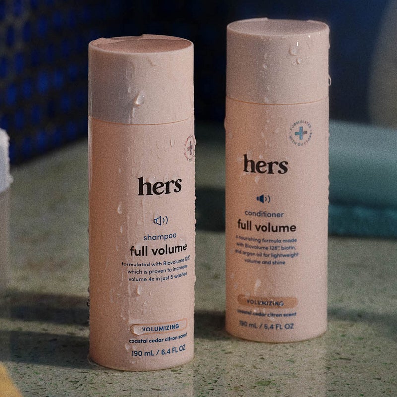 HIMS & HERS Hers Full Volume Conditioner 2 Pack - Volumizing Conditioner for Women - Citrus Spice - Women's Natural Conditioner - Moisturizes, Adds Shine & Bounce - 2 x 6.4 fl oz Bottles - Image 5