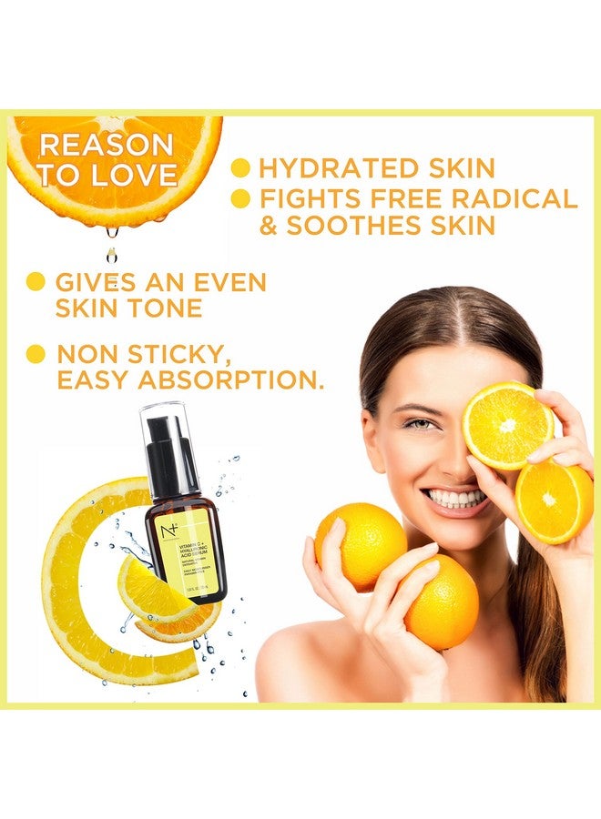 N Plus Professional 20% Vitamin C & Hyaluronic Acid Paraben Free Face Serum for Skin Radiance & Glowing Skin, 30ml/1.01 FL. OZ. - Image 5