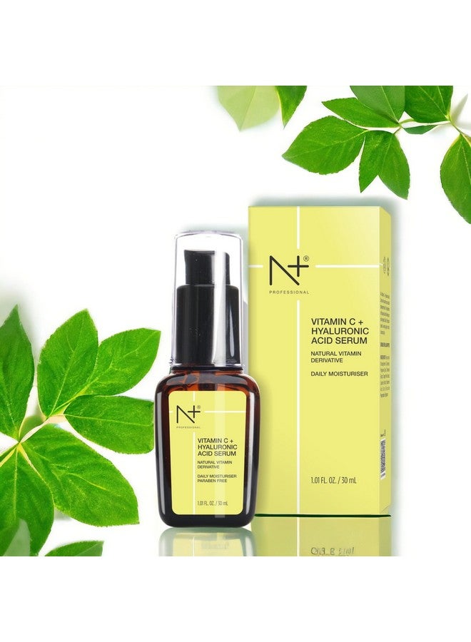 N Plus Professional 20% Vitamin C & Hyaluronic Acid Paraben Free Face Serum for Skin Radiance & Glowing Skin, 30ml/1.01 FL. OZ. - Image 4
