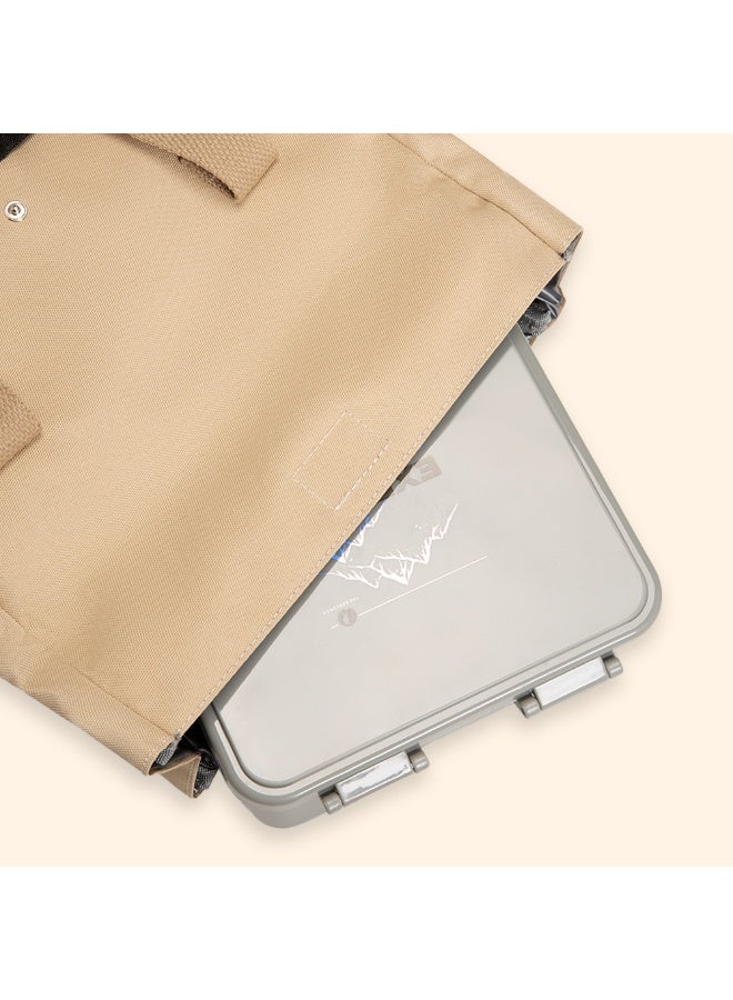 HYDROBREW حقيبة غداء هايدروبرو - بيج - Image 3