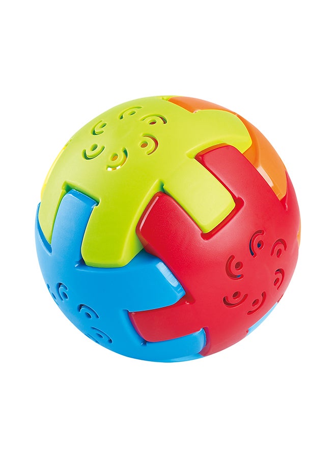 Playgo Bio Based Plastic Patchwork Rattle Ball – 4 Piece Display Set - Image 2