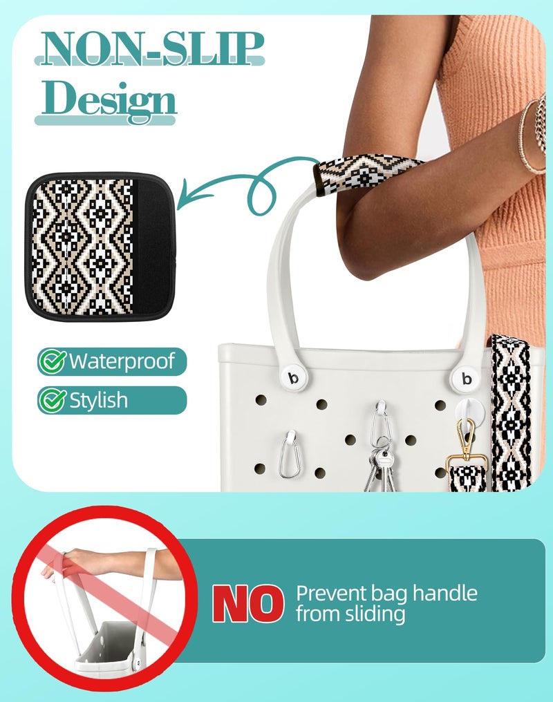 Toykee Bag Strap Crossbody Charms for Bogg Bag Accessories - Shoulder Strap Neoprene Luggage Handle Wrap for Suitcase & 2 Key Holders Cross - Image 3