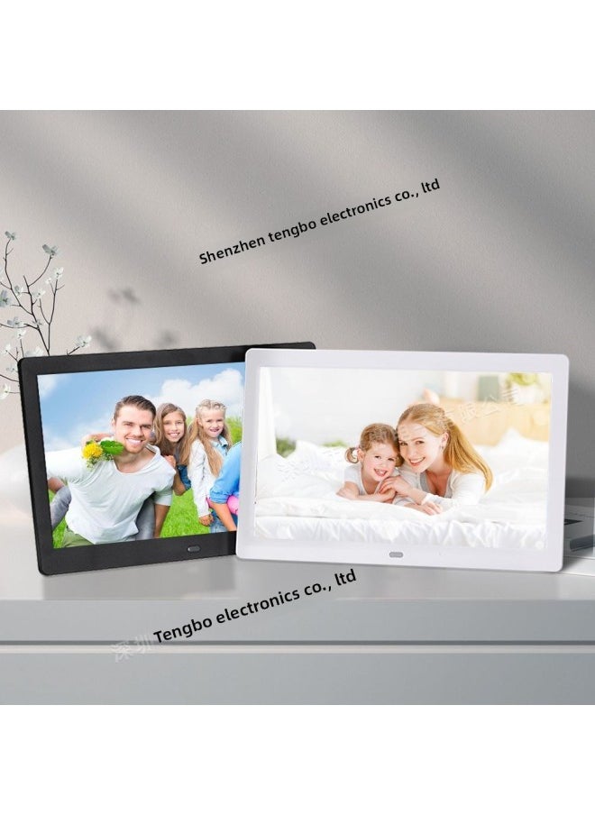 Generic - Horizontal And Vertical Screen HD Display Ultra-thin 8-inch IPS Digital Photo Frame 1080p Video Electronic Photo Frame Display Stand Advertising Machine-Color:8 Inches White-Australian Regulations - Image 1