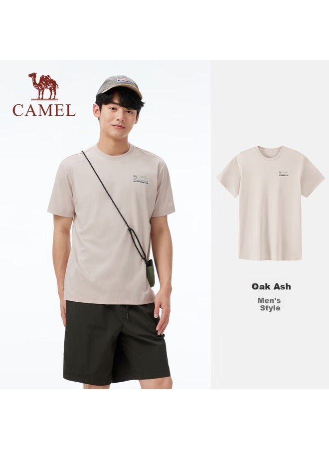 Camel Outdoor Quick-Dry T-Shirt Casual Short Sleeve Round Neck Sorona Cotton T Cool Feeling Sun Protection Sports Short Sleeve A15Bavv023 - Image 1