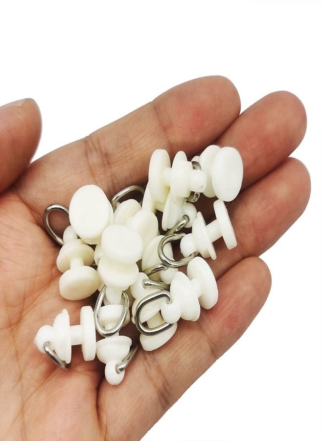 Alamic Curtain Gliders Hooks Ceiling Track Roller Carrier Slide Shower Curtain Tracks Accessories - 50 Pack - Image 4