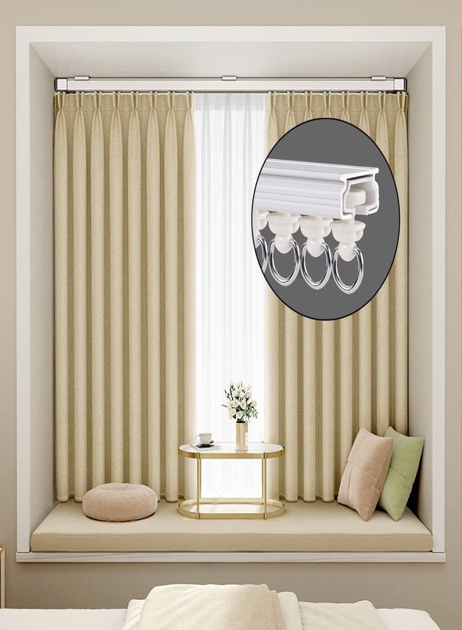 Alamic Curtain Gliders Hooks Ceiling Track Roller Carrier Slide Shower Curtain Tracks Accessories - 50 Pack - Image 5