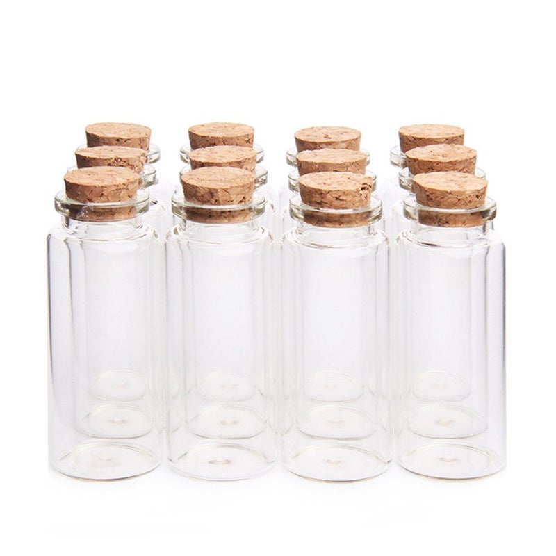 Danmu 30ml 118 x 275 Potion BottlesMini Glass BottlesSmall Glass Jars for Wedding FavorsHalloween DecorationsBaby ShowerParty Favors12Pcs