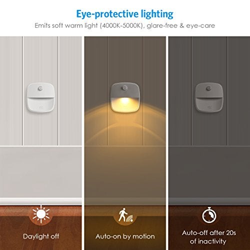 AMIR Upgraded Motion Sensor Light Indoor, Stair Lights Battery Operated, Cordless Stick-On LED Night Light for Closet, Hallway, Bathroom, Kitchen, Cabinet, Energy Efficient (Warm White - Pack of 3) - Image 5