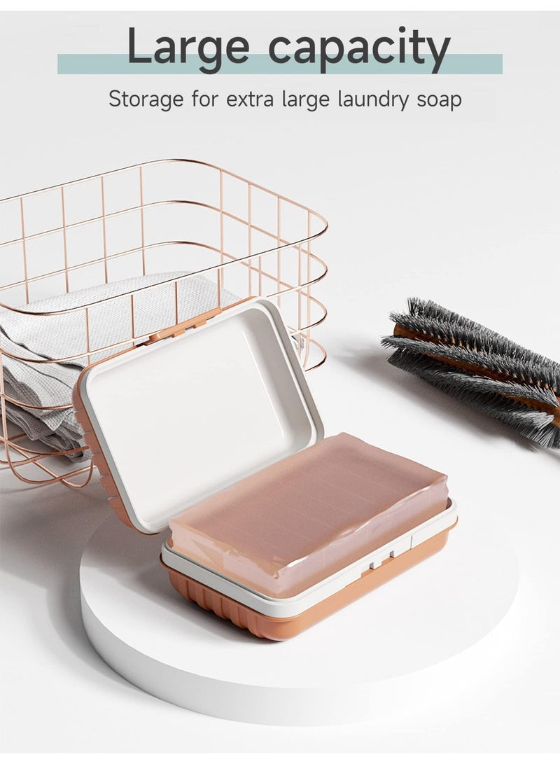 Leakproof Travel Soap Dish with Draining Tray and Lid - Portable Soap Bar Holder for Travel, Gym, Bathroom - Image 3