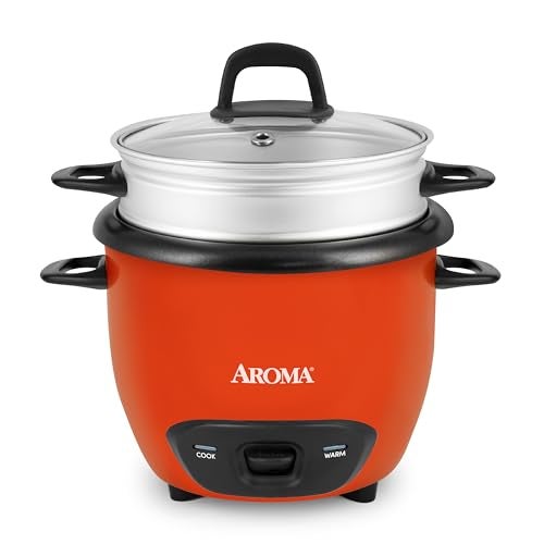 AROMA® 3-Cup (UnCooked) / 1.5Qt / 6-Cup Cooked Rice & Grain Cooker (ARC-743-1NGOR) - Image 1