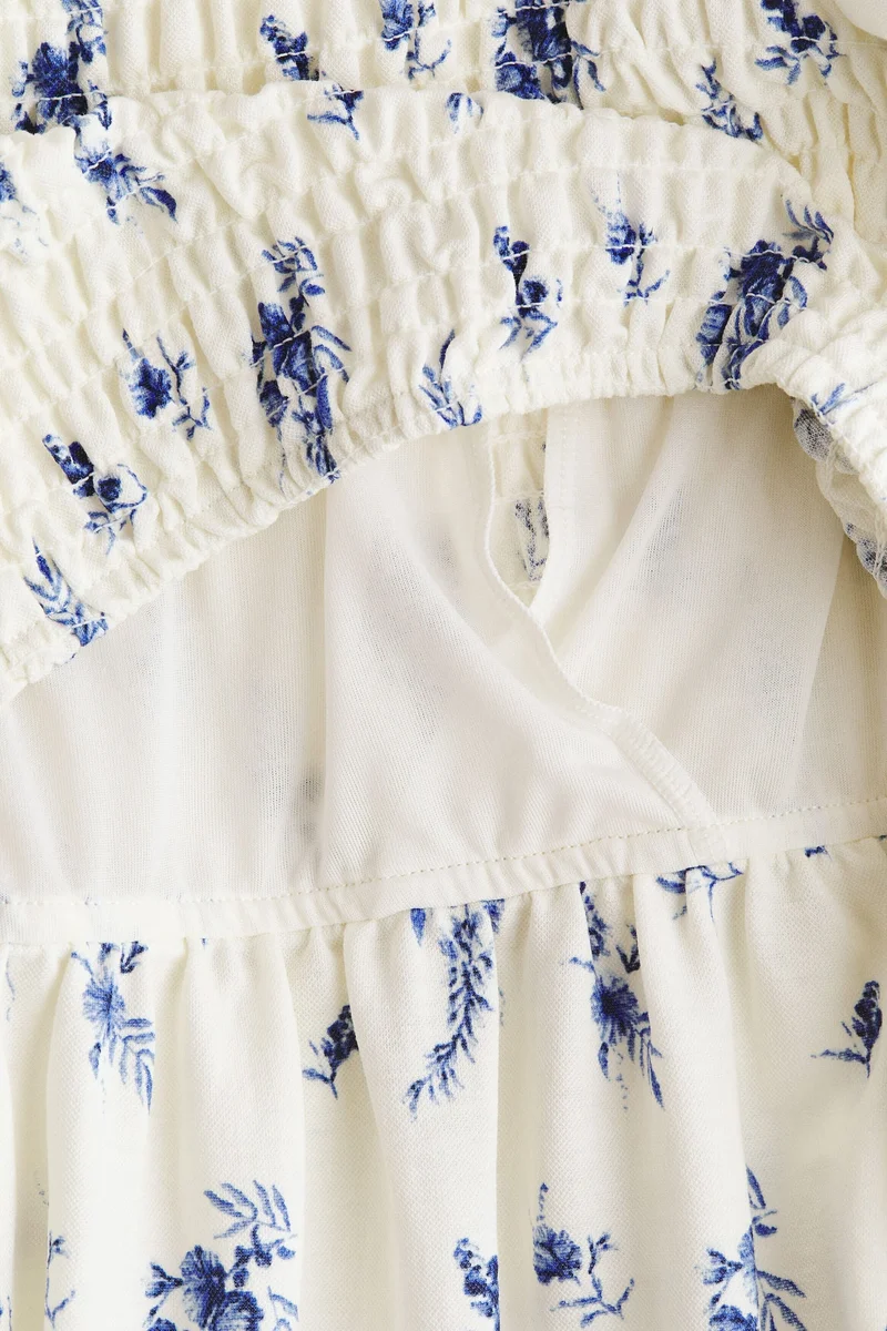 H&M MAMA Puff-sleeved nursing dress