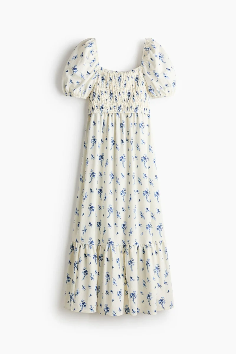 H&M MAMA Puff-sleeved nursing dress