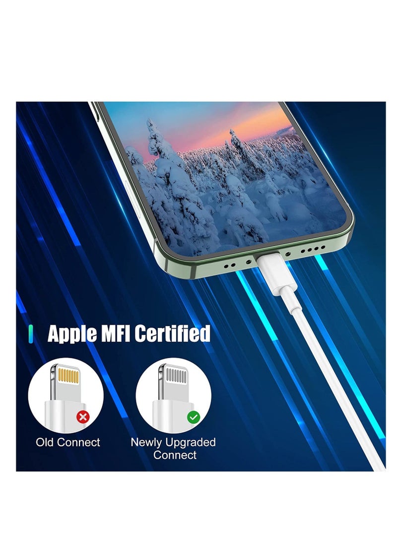 BGM - iPhone Charger Cable 1m , 3Pack [Apple MFi Certified] Long Lightning to USB Cable 1 meter, Apple Fast Charging Lead for Apple iPhone 13 Pro/12 Pro Max/12 Mini/11/X/XS/XR/XS Max/8/8 Plus/7/6/iPad - Image 1