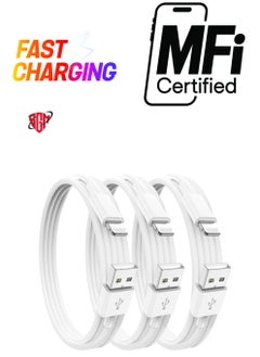 iPhone Charger Cable 1m , 3Pack [Apple MFi Certified] Long Lightning to USB Cable 1 meter, Apple Fast Charging Lead for Apple iPhone 13 Pro/12 Pro Max/12 Mini/11/X/XS/XR/XS Max/8/8 Plus/7/6/iPad