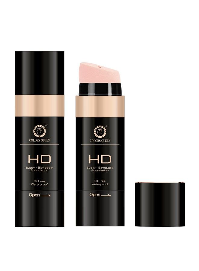 COLORS QUEEN Hd Super Blendable Oil Free Water Proof Foundation (Ivory) - Image 3