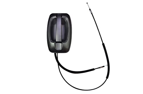 PT Auto Warehouse DR3008AM Outer Exterior Outside Sliding Door Handle Textured Black Right Side Sliding Door Replaces 5RK14JXWAB 5RK14JXWAA