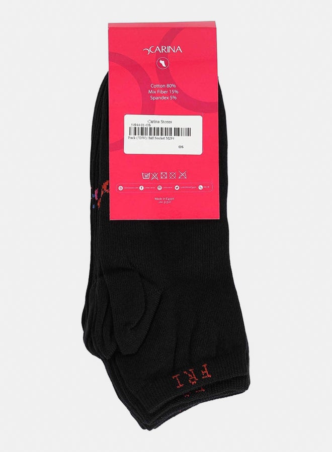 Carina Solid Ankle Length Socks - 7 Pairs - Image 3