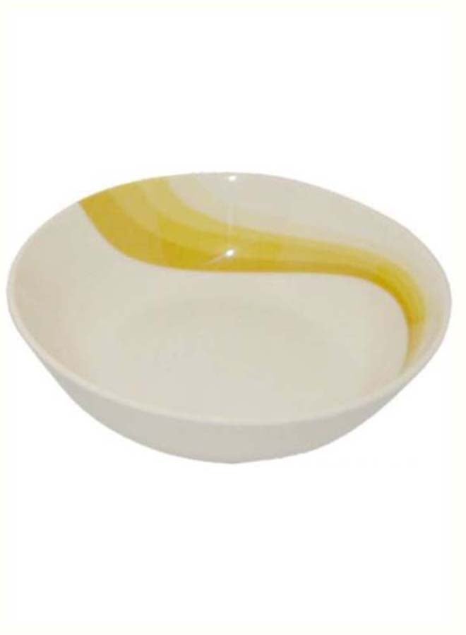 Super Rays Serving Bowl White/Yellow 6inch